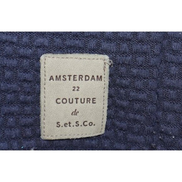 Scotch & Soda Amsterdam Couture Mens Hoodie Textured Sweater Waffle Knit Small - Picture 3 of 12